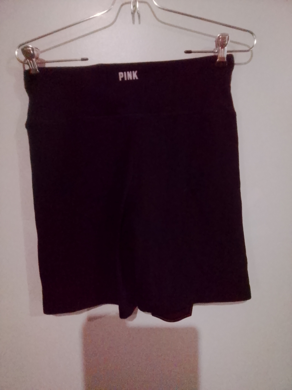 PINK Victoria's Secret Black High-Rise Bike Shorts